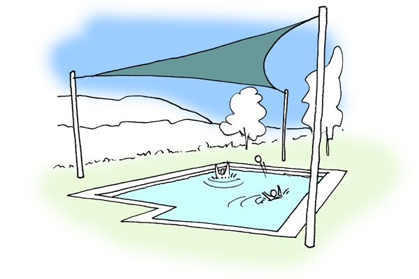 sun sail pool